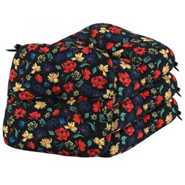 PRIMEPATIO Outdoor Chair Cushions, Outdoor Seat Cushions for Patio Furniture Waterproof with Ties, Replacement Tufted Patio Chair Pads, 19x19x5 inches Set of 4