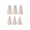 Appetito Plain Plastic Piping Nozzles Set 6 - White