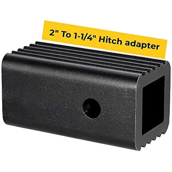 BougeRV 2 inches to 1-1/4 inches Trailer Hitch Adapter 2
