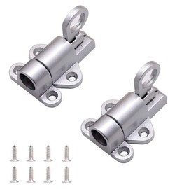 Self-Closing Latch - Spring Door Lock - Door Latch - Security Automatic Window Gate Lock - Spring Load Bolt Latch (Silver)