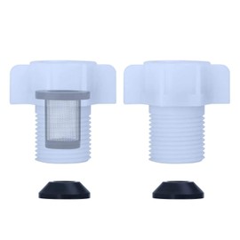 YUHX 7/8" Toilet Water Filter Screen Adapter (2 PCS) for 7/8 Toilet Tank Fill Valve and Bidet T Connector, 7/8 inch Male to 7/8 inch Female with Built-In Filter