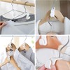 Rifrpha 100 PCS Mini Plastic Clothes Hanger Connector Hooks, Multi-Layer