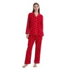 GLOBAL Pyjamas for Women Flannel Cotton Sleepwear long Ladies Pyjamas