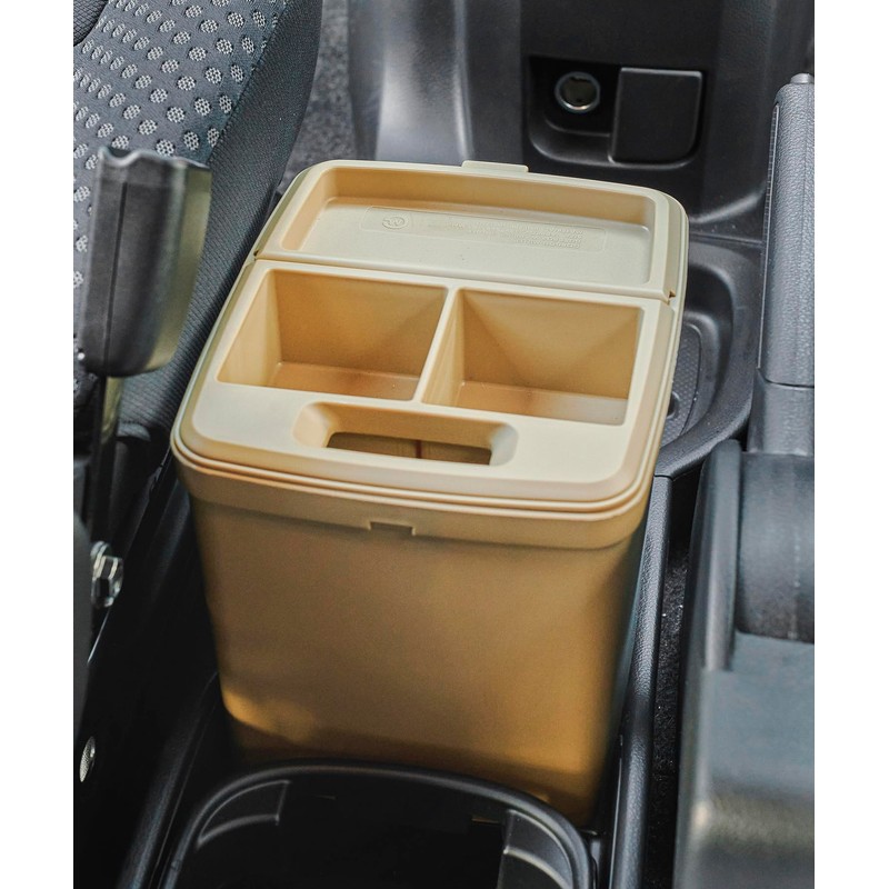 GORDON MILLER 1739745 Car Dust Box with Drink Holder, Coyote