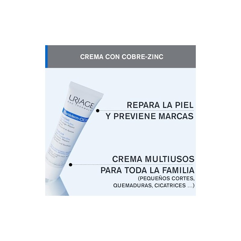 Uriage Bariederm-Cica Crema reparadora dermatolgica multiusos 100ml - (pequeos cortes,