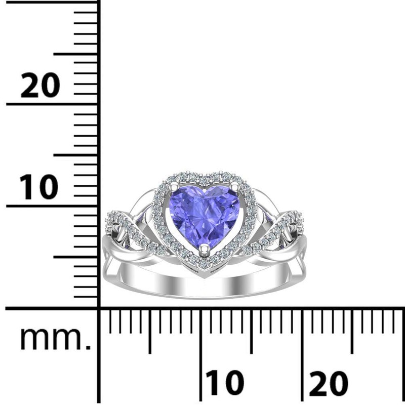 Belinda Jewelz - Anillo de plata de ley 925 con
