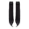 Stasia Street 24-Inch 2pcs Set Straight Clip-In Korean Synthetic Breatheable