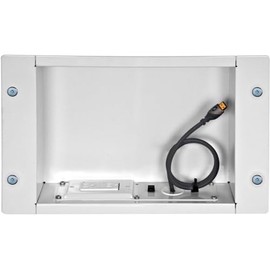 Peerless Recessed Cable and Storage Management Box - Wall Mount Cable Distribution Box - Black (IBA2AC)