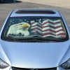 BDK US Eagle Flag Sunshade for Car SUV Truck Jumbo