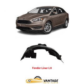 Vantage Auto Parts - Front Fender Liner Driver Side Compatible with Ford Focus S/SE 2012-2018 | DIRECT REPLACEMENT | Plastic | AM5Z16103A | FO1248160