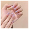 Domiya Nail Tip, 3D Nails, 24 Pieces, Very Short, Popular,