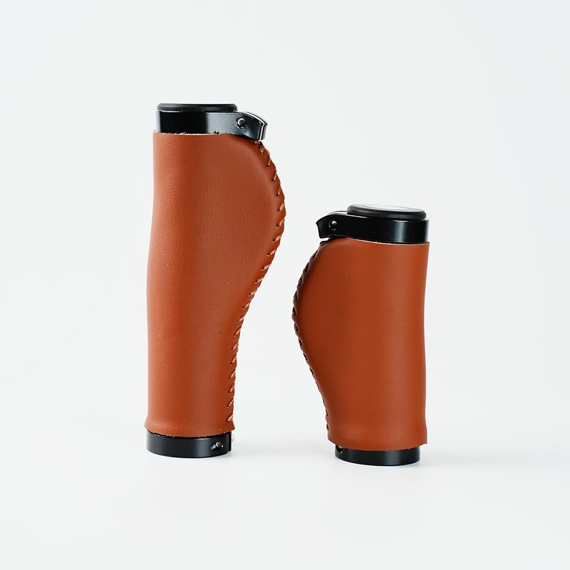 DAHON INTERNATIONAL Leather Grip Gel Palm Brown