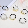 6PCS Metal Hair Cuffs for Women, Geometric Gold and Silver