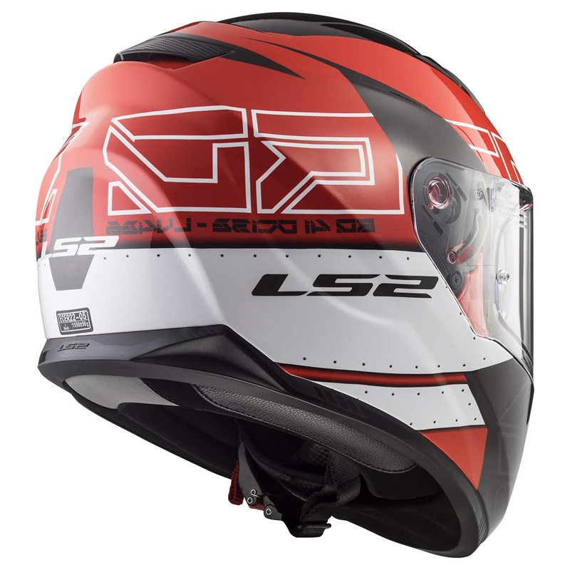 LS2 Helmets Full Face Stream Evo Street Helmet (Black Red