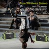 Portable Bluetooth Speaker 120W Peak 80W Wireless Speakers, TWS Pairing,