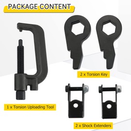 Acymner 1"-3" Torsion Bars Keys and Torsion Bar Unloading Tool Key Removal Tool Heavy Duty Solid Leveling Lift Kits with Shock Extenders Brackets