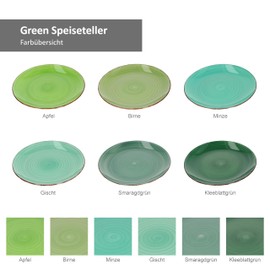 MamboCat 18-Piece Plate set Blue Baita – Green Baita Vario