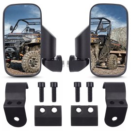 UTV Side Mirrors & Center Mirror For 2017-2025 Polaris Ranger 500 570 /900 /1000