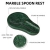 HESHIBI Marble Spoon Rest for Kitchen Stove Countertop, Marble Utensil