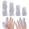 RonJea Lightweight Finger Splint, 4 Graduated Finger Braces Support for