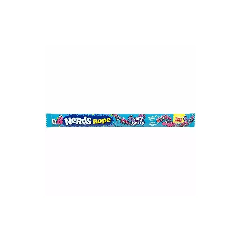 Nerds Rope, Very Berry Candy, 0.92 Ounce, Pack Of 24