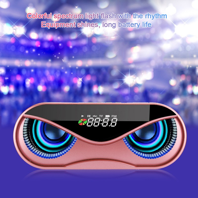 ABS Multifunction Alarm Clock Bluetooth Speaker Voice Prompt Call Function