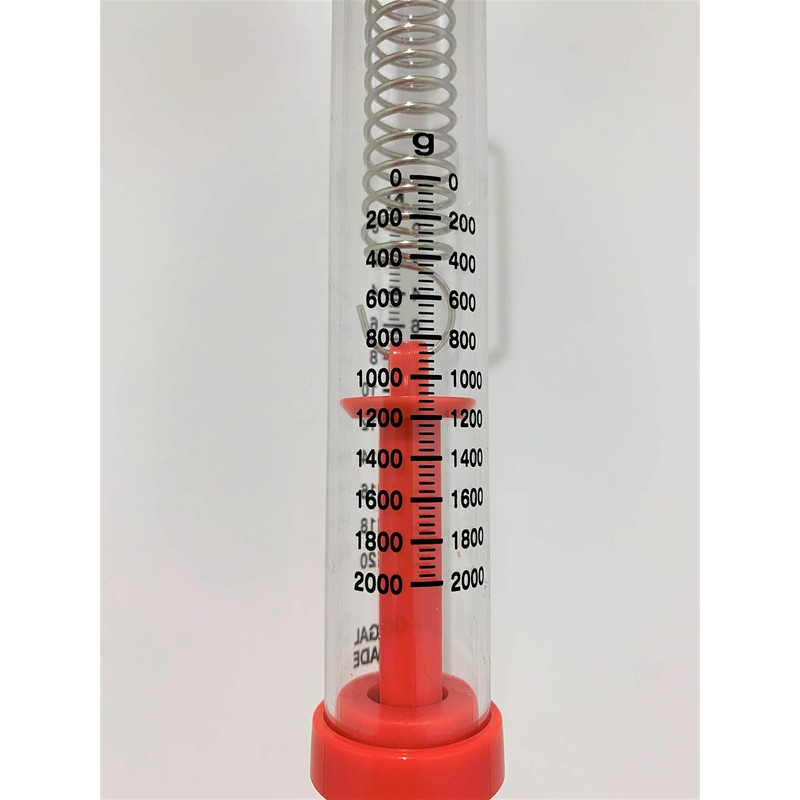 Shimazu Rika SNB-200 Colorful Spring Scale, Red, 1 Piece