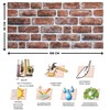Dundee Deco 3D Wall Panels Brick Effect - Cladding, Mahogany