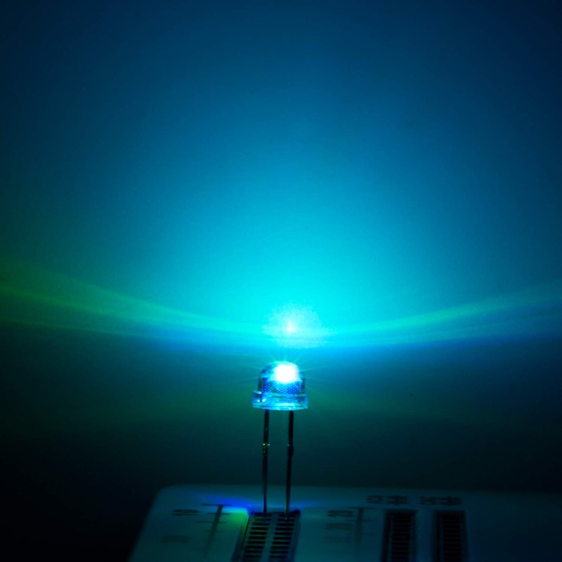 CHANZON 100 pcs 5mm RGB Multicolor Fast Blinking (Multi Color