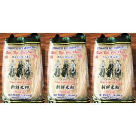 Three Ladies 3 (packs) Three Ladie Rice Stick , Rice Vermicelli , Rice Noodle (Bun Ba Co Gai)