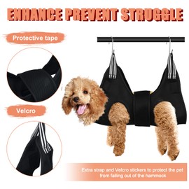 Dog Grooming Hammock Grooming Kit, Dog Harness for Small Dog and Cat with Widen Strap, Pet Nail Trimming Sling Hammock Helper Pet Supplies Grooming Table for Puppy Kitten Bathing Grooming (Medium)