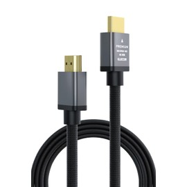 Elecom ECDH-HDP30SBK HDMI Cable, Premium Bend-resistant Nylon Mesh, 9.8 ft (3 m), 4K, 2K, Aluminum Connector, 18 Gbps ARC, Compatible with TVs, Computers, Game Consoles, Etc., Black