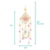 Crystal Suncatcher Blue Lazurite, Gold Sun Catcher Hanging Decor, Birthday