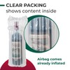 IDL Packaging Inflated Wine Bags for Travel, Pack of 3