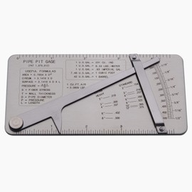 GZTIGWELD Pipe Pit Welding Gauge Gage Test Ulnar Welder Inspection Gauge Stainless Steel