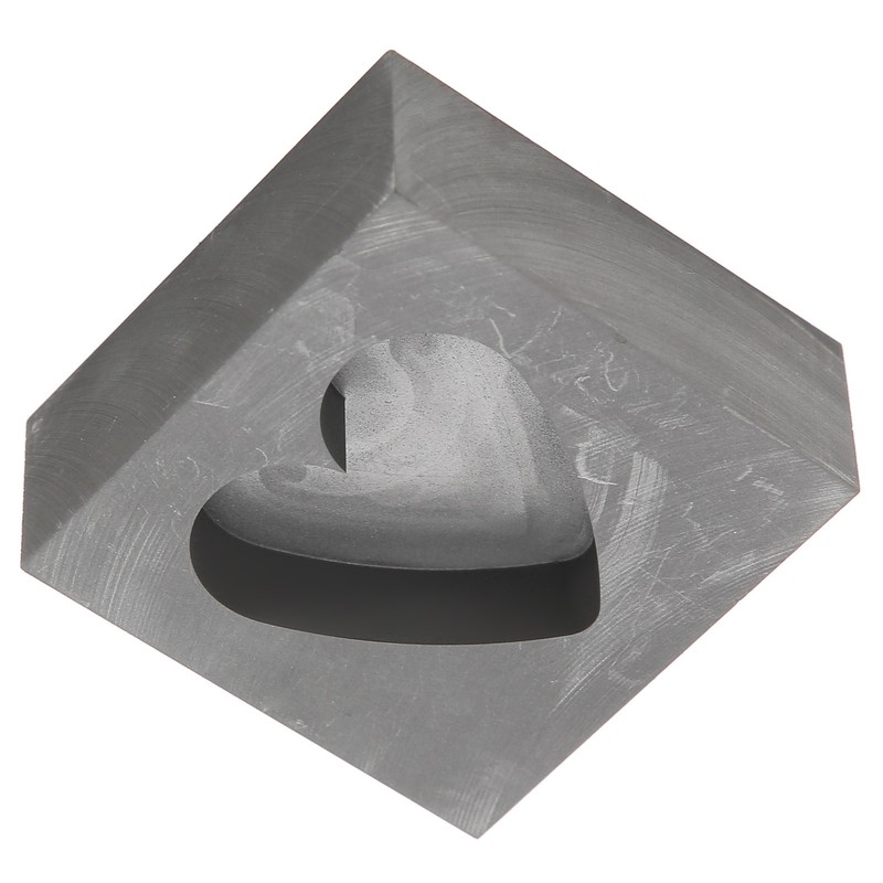 Graphite Casting Mold Professional Heart Shaped Ingot Casting Refining Mould