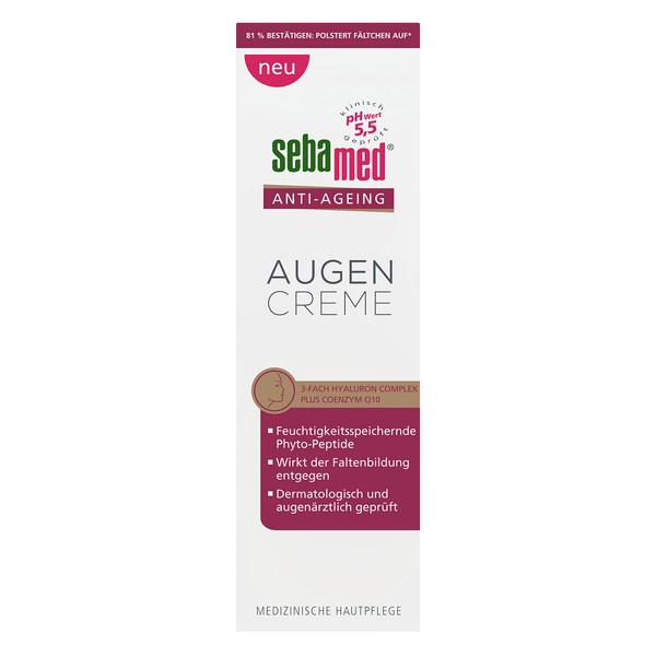 Sebamed Anti-Ageing Eye Cream Q10, Improved Formula, Eye Care with