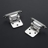 Ravinte 30 Pack (15 Pairs) 1/2" Overlay Cabinet Hinges, Self-Closing