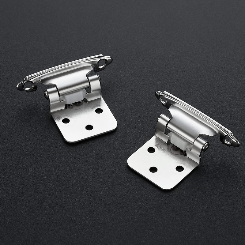 Ravinte 30 Pack (15 Pairs) 1/2" Overlay Cabinet Hinges, Self-Closing