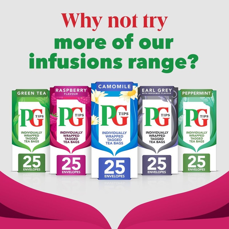 PG Tips | Raspberry Leaf Tea Bags Bulk | Individually