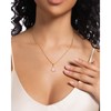 Pearl Pendant Necklace for Women 18K Gold Plated Four Leaf
