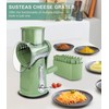 SUSTEAS Rotary Vegetable Chopper - 5 Blades, Suction Base, Handle,