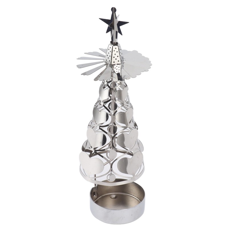 Spinning Candle Holder Rotating Candlestick Set for Romantic Wedding Christmas