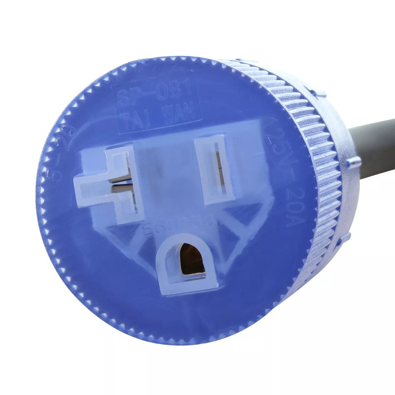 AC WORKS® 8ft 20A 125V NEMA L5-20P to NEMA 5-20R