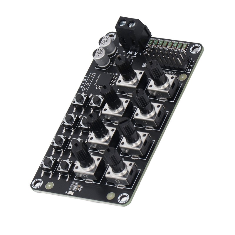 Rotating Knob 8 Channel Servo Controller Control Board with High