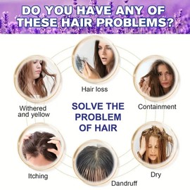 ARCHIDATE Lavender Shampoo Bar, 2Pcs Solid Solid Shampoo and Conditioner Bars with Natural Plant For Thinning Hair, Strengthen Hair Roots, Repairs Damaged Hair, Control Oil, Nourish Scalp