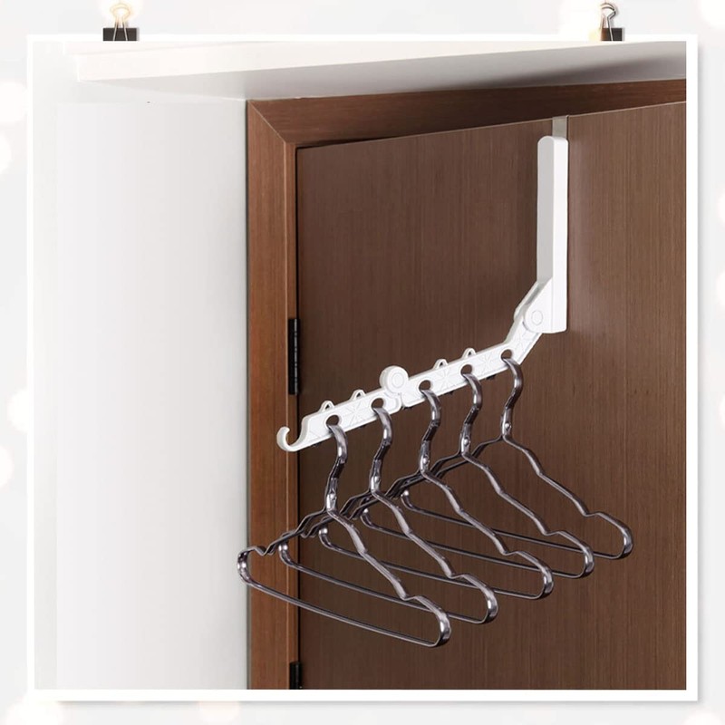 Clothes Fan Door Hanger Folding Clothes Hanger - Clothes Rail