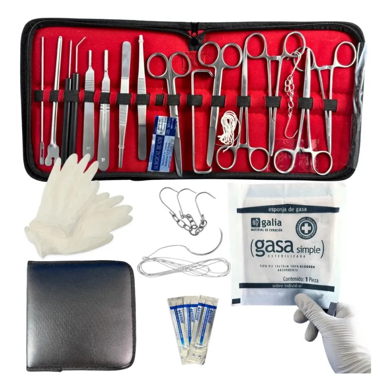 Kit Estuche De Disección/sutura Estudiantes