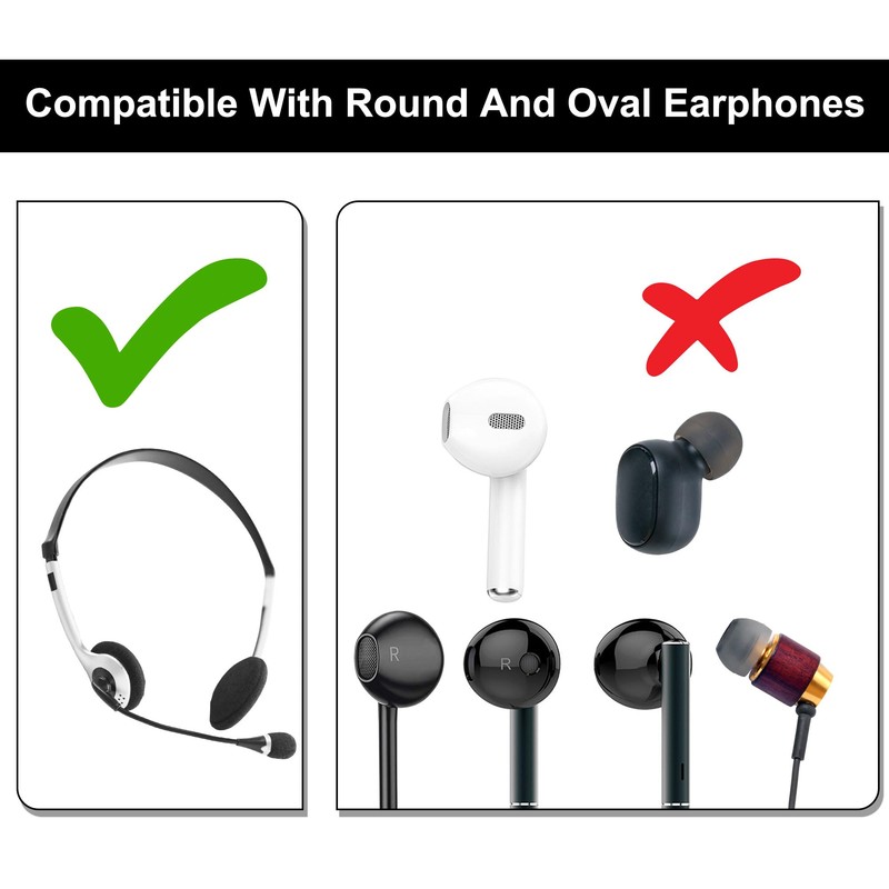 sourcingmap Replacement Earbud Tips Pads, Soft Sponge Ear Tips Buds
