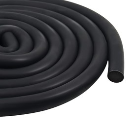 Round Cord Seal 16 mm x 5 m Rubber Foam Weather Seal Joint Filling Profile Round EPDM Foam Rubber Black for Gap and Joint Concrete Filling